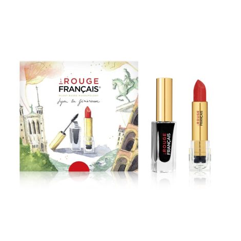 Coffret Lyon la Généreuse : Rouge à lèvres Alizarine, Mascara